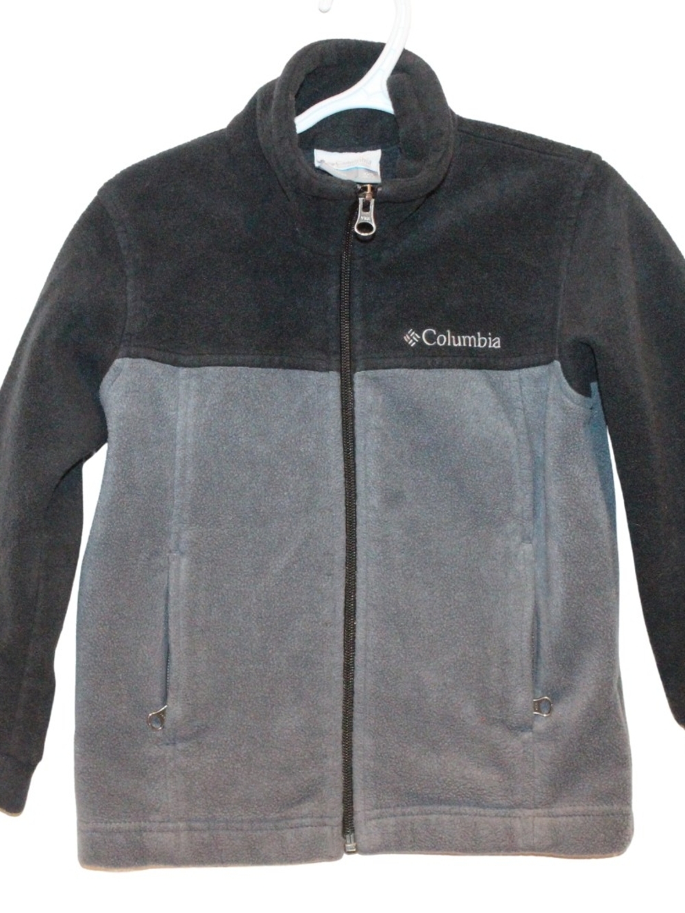 Columbia Kids Black and Gray Fleece Zip Jacket